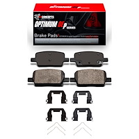 Optimum OE Brake Pads & Hardware Kit, Fits Select GM, Position: Rear