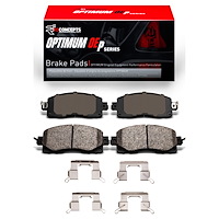 Optimum OE Brake Pads & Hardware Kit, Fits Select Subaru, Position: Front