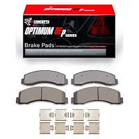 Optimum OE Brake Pads & Hardware Kit, 2010-2021 Ford/Lincoln/Mercury/Mazda, Position: Front