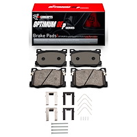 Optimum OE Brake Pads & Hardware Kit, 2018-2020 Kia/Hyundai/Genesis, Position: Front