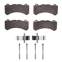 Optimum OE Brake Pads & Hardware Kit, Fits Select Volvo, Position: Front