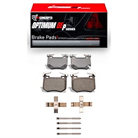 Optimum OE Brake Pads & Hardware Kit, Fits Select Kia/Hyundai/Genesis, Position: Rear