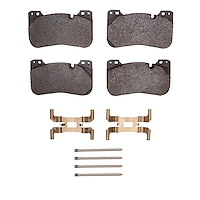 Optimum OE Brake Pads & Hardware Kit, 2018-2019 BMW, Position: Front