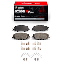 Optimum OE Brake Pads & Hardware Kit, Fits Select Lexus/Toyota/Scion, Position: Front