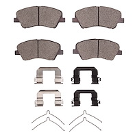 Optimum OE Brake Pads & Hardware Kit, Fits Select Kia/Hyundai/Genesis, Position: Front