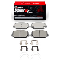 Optimum OE Brake Pads & Hardware Kit, Fits Select Kia/Hyundai/Genesis, Position: Front