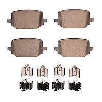 Optimum OE Brake Pads & Hardware Kit, Fits Select Ford/Lincoln/Mercury/Mazda, Position: Rear