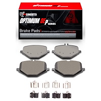 Optimum OE Brake Pads & Hardware Kit, Fits Select Mercedes-Benz, Position: Rear
