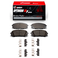 Optimum OE Brake Pads & Hardware Kit, Fits Select Kia/Hyundai/Genesis, Position: Front