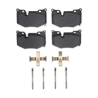 Optimum OE Brake Pads & Hardware Kit, Fits Select GM, Position: Rear