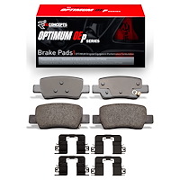 Optimum OE Brake Pads & Hardware Kit, Fits Select Kia/Hyundai/Genesis, Position: Rear