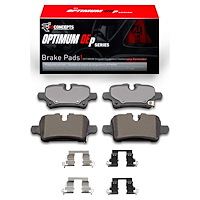 Optimum OE Brake Pads & Hardware Kit, Fits Select GM, Position: Rear
