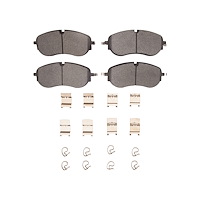 Optimum OE Brake Pads & Hardware Kit, Fits Select Audi/Porsche/Volkswagen, Position: Front