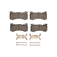 Optimum OE Brake Pads & Hardware Kit, Fits Select GM, Position: Front