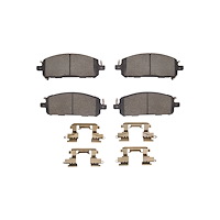 Optimum OE Brake Pads & Hardware Kit, Fits Select Fits Multiple Makes/Models, Position: Front
