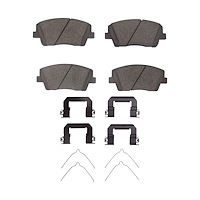 Optimum OE Brake Pads & Hardware Kit, Fits Select Kia/Hyundai/Genesis, Position: Front