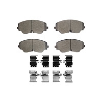 Optimum OE Brake Pads & Hardware Kit, Fits Select Audi/Porsche/Volkswagen, Position: Front