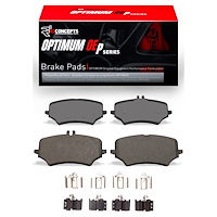 Optimum OE Brake Pads & Hardware Kit, Fits Select Mercedes-Benz, Position: Rear