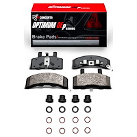 Optimum OE Brake Pads & Hardware Kit, 1988-2002 Fits Multiple Makes/Models, Position: Front
