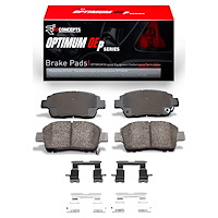 Optimum OE Brake Pads & Hardware Kit, 2004-2009 Lexus/Toyota/Scion, Position: Front