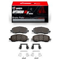 Optimum OE Brake Pads & Hardware Kit, 2007-2016 Mopar, Position: Front