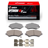 Optimum OE Brake Pads & Hardware Kit, 2008-2012 Mopar, Position: Front
