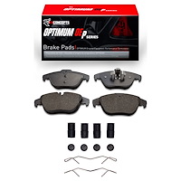 Optimum OE Brake Pads & Hardware Kit, 2008-2015 Mercedes-Benz, Position: Rear