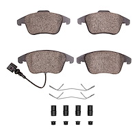 Optimum OE Brake Pads & Hardware Kit, 2009-2013 Audi/Porsche/Volkswagen, Position: Front