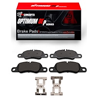 Optimum OE Brake Pads & Hardware Kit, 2013-2016 Audi/Porsche/Volkswagen, Position: Front