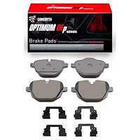 Optimum OE Brake Pads & Hardware Kit, Fits Select BMW, Position: Rear