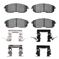 Euro Ceramic Brake Pads & Hardware Kit, 1999-2019 Infiniti/Nissan, Position: Front