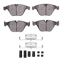 Euro Ceramic Brake Pads & Hardware Kit, 2007-2016 BMW, Position: Front