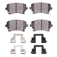 Euro Ceramic Brake Pads & Hardware Kit, 2003-2018 Audi/Porsche/Volkswagen, Position: Rear