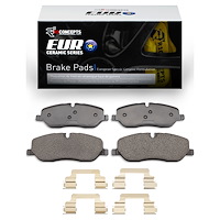 Euro Ceramic Brake Pads & Hardware Kit, 2005-2009 Land Rover, Position: Front