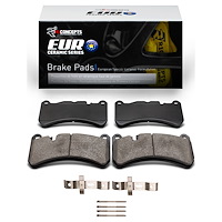 Euro Ceramic Brake Pads & Hardware Kit, 2005-2011 Mercedes-Benz, Position: Front