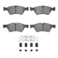 Euro Ceramic Brake Pads & Hardware Kit, 2005-2012 Mercedes-Benz, Position: Front