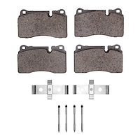 Euro Ceramic Brake Pads & Hardware Kit, 2006-2009 Land Rover, Position: Front