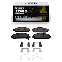 Euro Ceramic Brake Pads & Hardware Kit, 2009-2015 Lexus/Toyota/Scion, Position: Front