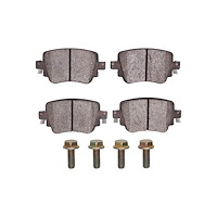 Euro Ceramic Brake Pads & Hardware Kit, Fits Select Audi/Porsche/Volkswagen, Position: Rear