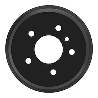 Brake Drum, 2000-2005 Mercedes-Benz, Position: Rear