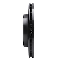 E-Line Drilled & Slotted Black Brake Rotor, 2004-2010 Fits Multiple Makes/Models, Position: Front Left