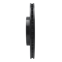 E-Line Drilled & Slotted Black Brake Rotor, Fits Select Land Rover, Position: Rear Right