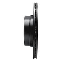 E-Line Drilled & Slotted Black Brake Rotor, 2012-2021 BMW, Position: Rear Left