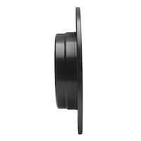 E-Line Drilled & Slotted Black Brake Rotor, 1987-2015 Fits Multiple Makes/Models, Position: Rear Right