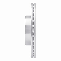 E-Line Drilled & Slotted Silver Brake Rotor, 1990-2005 GM, Position: Front Right
