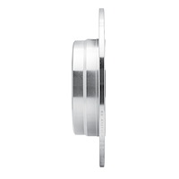 E-Line Drilled & Slotted Silver Brake Rotor, 1987-2015 Fits Multiple Makes/Models, Position: Rear Left