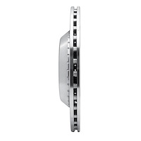 E-Line Drilled & Slotted Silver Brake Rotor, 2014-2021 Mercedes-Benz, Position: Rear Left