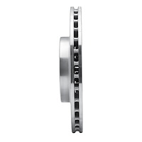 E-Line Drilled & Slotted Silver Brake Rotor, 2015-2019 Fits Multiple Makes/Models, Position: Front Left