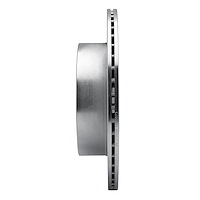 E-Line Drilled & Slotted Silver Brake Rotor, Fits Select Fits Multiple Makes/Models, Position: Rear Left