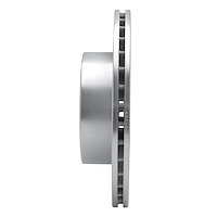 E-Line Drilled & Slotted Silver Brake Rotor, 1986-1991 Ford/Lincoln/Mercury/Mazda, Position: Front Left